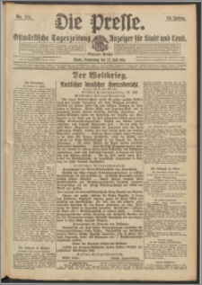 Die Presse 1916, Jg. 34, Nr. 174 Zweites Blatt