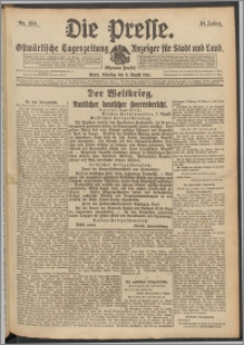 Die Presse 1916, Jg. 34, Nr. 184 Zweites Blatt