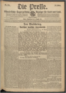 Die Presse 1916, Jg. 34, Nr. 204 Zweites Blatt
