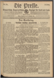 Die Presse 1916, Jg. 34, Nr. 224 Zweites Blatt