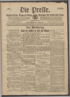 Die Presse 1917, Jg. 35, Nr. 1 Zweites Blatt