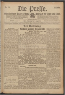 Die Presse 1917, Jg. 35, Nr. 184 Zweites Blatt