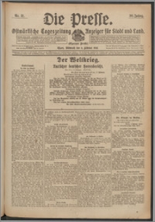 Die Presse 1918, Jg. 36, Nr. 31 Zweites Blatt