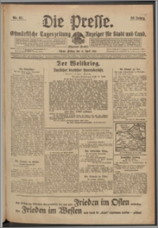 Die Presse 1918, Jg. 36, Nr. 85 Zweites Blatt