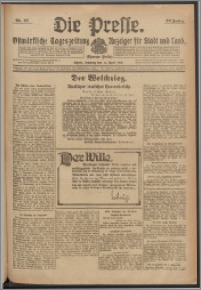 Die Presse 1918, Jg. 36, Nr. 87 Zweites Blatt