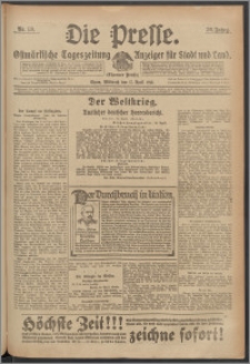 Die Presse 1918, Jg. 36, Nr. 89 Zweites Blatt
