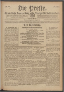 Die Presse 1918, Jg. 36, Nr. 191 Zweites Blatt