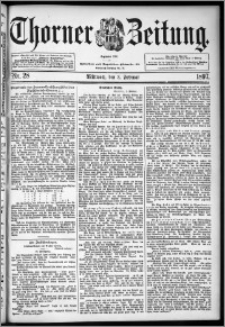 Thorner Zeitung 1897, Nr. 28