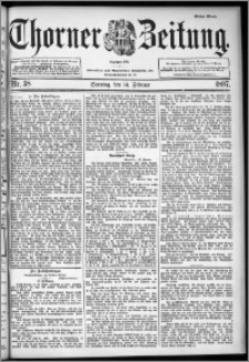 Thorner Zeitung 1897, Nr. 38 Erstes Blatt