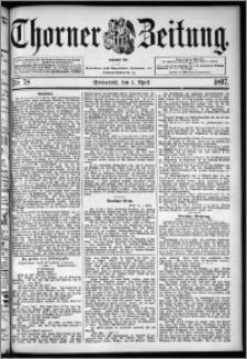 Thorner Zeitung 1897, Nr. 78