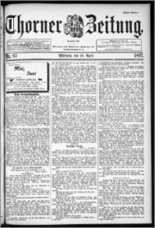 Thorner Zeitung 1897, Nr. 97 Erstes Blatt