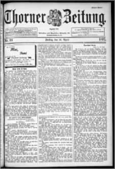 Thorner Zeitung 1897, Nr. 99 Erstes Blatt