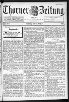 Thorner Zeitung 1897, Nr. 195 Erstes Blatt