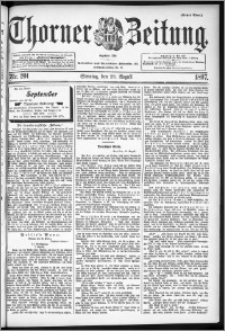 Thorner Zeitung 1897, Nr. 201 Erstes Blatt