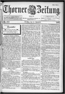 Thorner Zeitung 1897, Nr. 273 Erstes Blatt