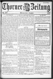 Thorner Zeitung 1897, Nr. 280 Zweites Blatt