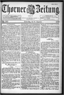 Thorner Zeitung 1897, Nr. 293 Erstes Blatt