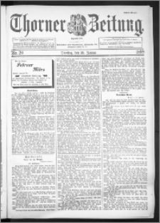 Thorner Zeitung 1898, Nr. 20 Erstes Blatt