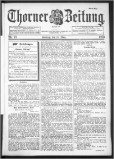 Thorner Zeitung 1898, Nr. 73 Erstes Blatt