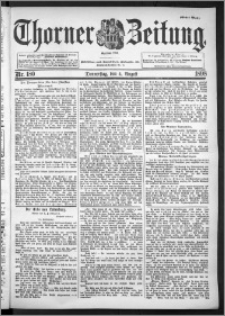 Thorner Zeitung 1898, Nr. 180 Erstes Blatt