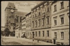 Toruń - ulica Żeglarska- Kościół św. Jana i kasyno oficerskie - Thorn. Blick auf die Johanneskirche und Offizier-Casino