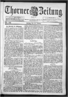 Thorner Zeitung 1898, Nr. 241 Erstes Blatt