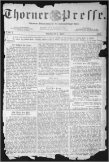 Thorner Presse 1883, Nro. 1