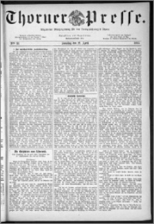 Thorner Presse 1883, Nro. 18