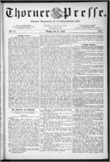 Thorner Presse 1883, Nro. 19