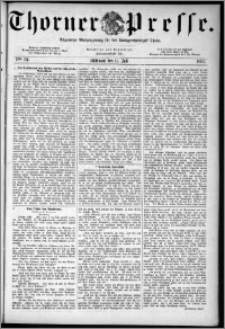 Thorner Presse 1883, Nro. 84