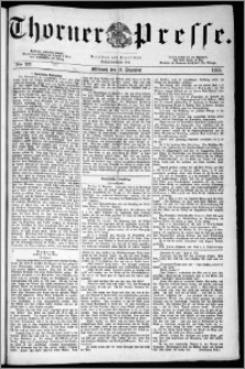 Thorner Presse 1883, Nro. 222