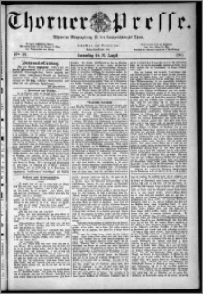 Thorner Presse 1883, Nro. 121