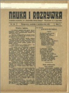 Dziennik Bydgoski, 1912.10.06, R.5, nr 229 Nauka i rozrywka, nr 20