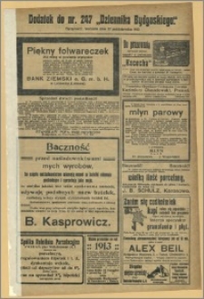 Dziennik Bydgoski, 1912.10.27, R.5, nr 247 Dodatek