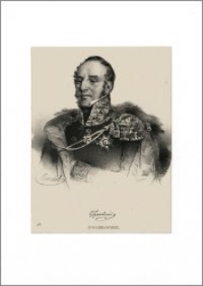 Tyszkiewicz (portret-popiersie w mundurze z orderami, z facsimile podpisu)