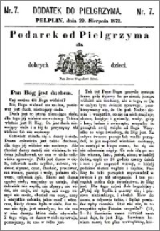 Pielgrzym, pismo religijne dla ludu 1872, dodatek nr 7