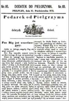 Pielgrzym, pismo religijne dla ludu 1872, dodatek nr 10