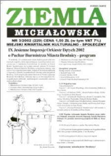 Ziemia Michałowska : Gazeta Brodnicka R. 2002, Nr 3 (229)