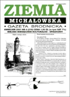 Ziemia Michałowska : Gazeta Brodnicka R. 2001, Nr 4 (218)