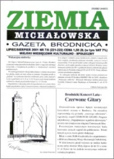 Ziemia Michałowska : Gazeta Brodnicka R. 2001, Nr 7/8 (221/222)