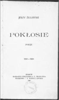Pokłosie : poezje 1894-1904