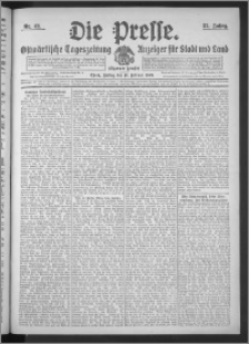 Die Presse 1909, Jg. 27, Nr. 42 Zweites Blatt