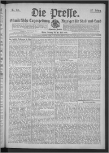 Die Presse 1909, Jg. 27, Nr. 114 Zweites Blatt, Drittes Blatt