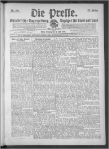 Die Presse 1909, Jg. 27, Nr. 160 Zweites Blatt, Drittes Blatt