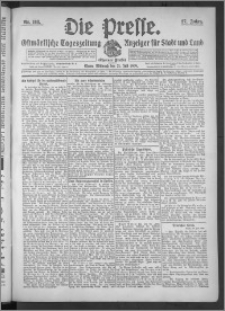 Die Presse 1909, Jg. 27, Nr. 168 Zweites Blatt, Drittes Blatt