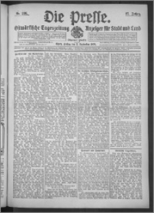 Die Presse 1909, Jg. 27, Nr. 206 Zweites Blatt, Drittes Blatt