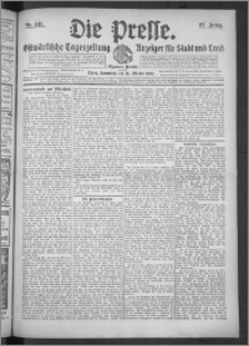 Die Presse 1909, Jg. 27, Nr. 243 Zweites Blatt, Drittes Blatt