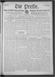 Die Presse 1909, Jg. 27, Nr. 277 Zweites Blatt, Drittes Blatt