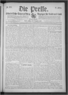 Die Presse 1909, Jg. 27, Nr. 283 Zweites Blatt, Drittes Blatt