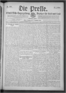 Die Presse 1909, Jg. 27, Nr. 285 Zweites Blatt, Drittes Blatt, Viertes Blatt, Fünftes Blatt